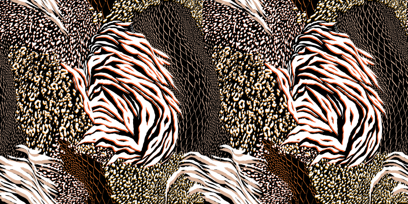 Animal print rug with bold zebra patterns - TenStickers