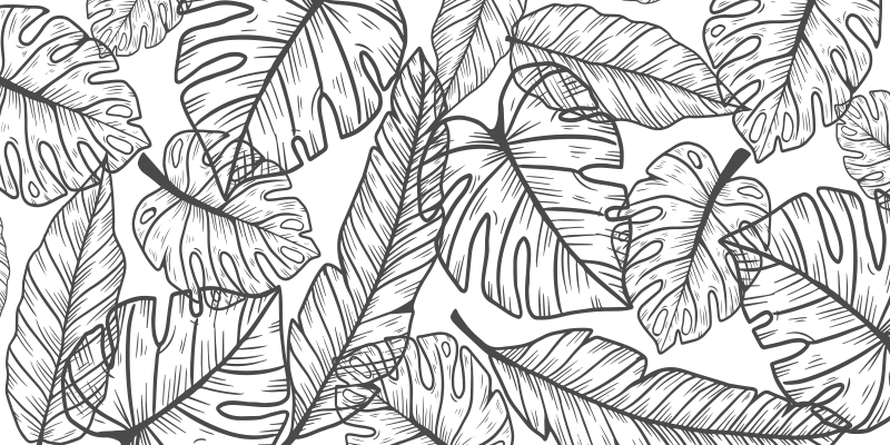 Leafy Jungle Theme nursery rug - TenStickers