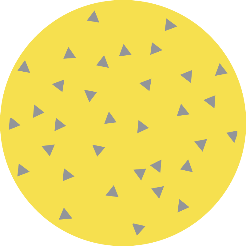Yellow triangle design geometric rug - TenStickers
