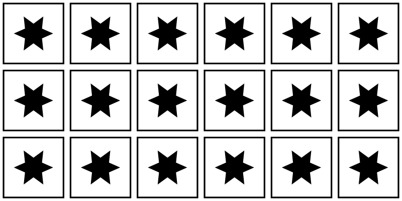 Black and white motif star rug - TenStickers