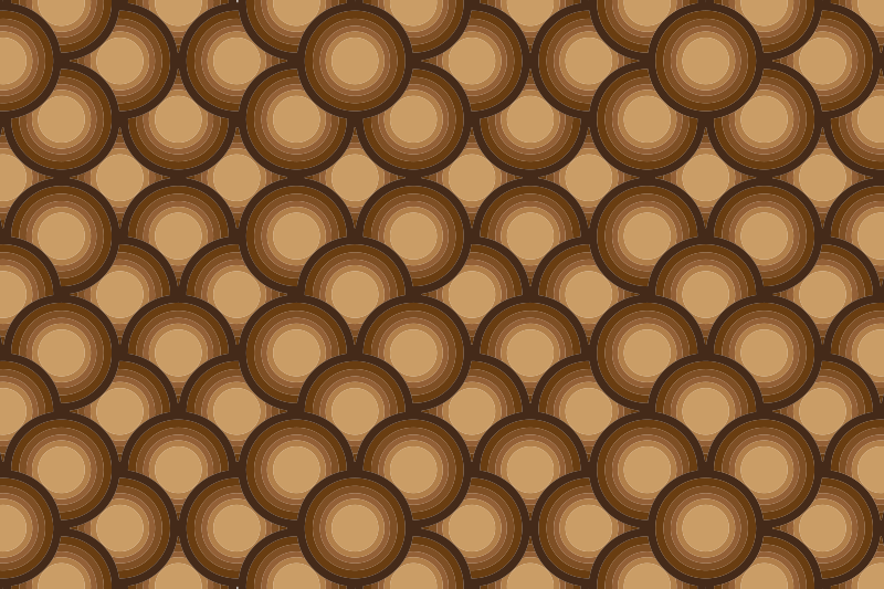 Vintage rug in warm brown tones - TenStickers