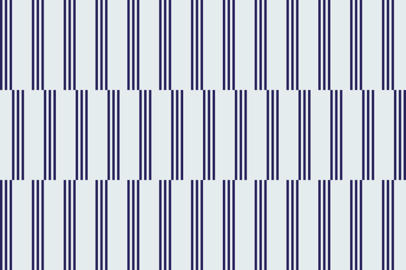 Navy stripy design living room rug - TenStickers