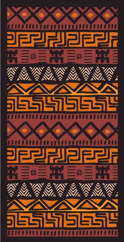 African style ethnic vinyl rug - TenStickers