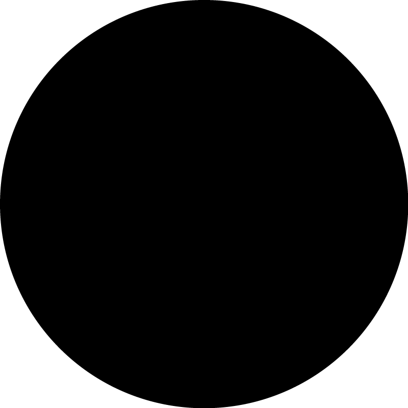 Circular design black rug - TenStickers