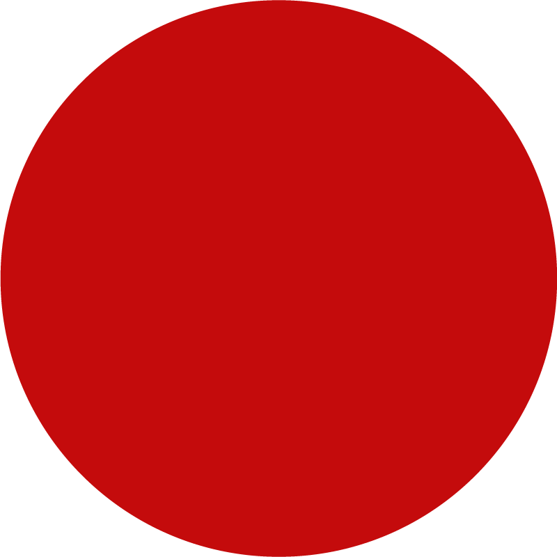 Solid Red Circle circular rug - TenStickers