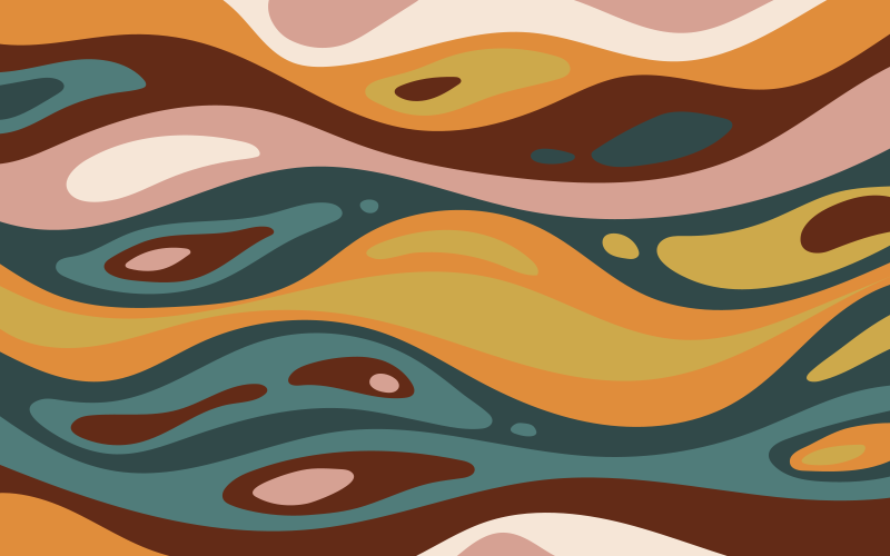 70s pop spirit vintage rug - TenStickers