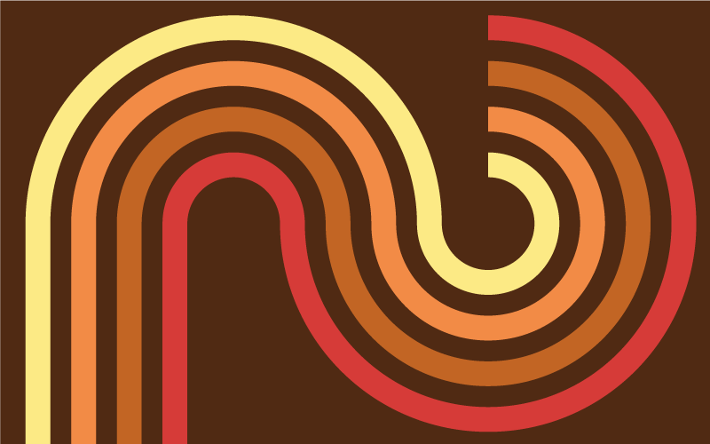 70s pop vintage rectangles vintage rug - TenStickers