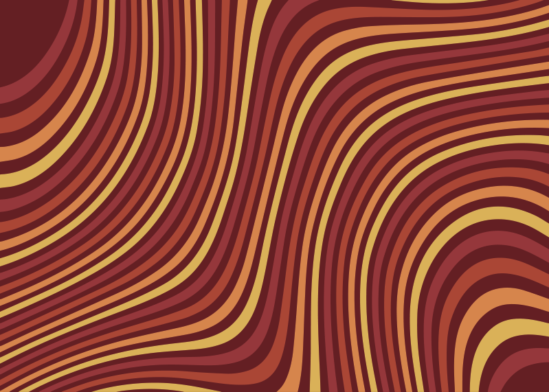 Wavy retro colorflow vintage rug - TenStickers