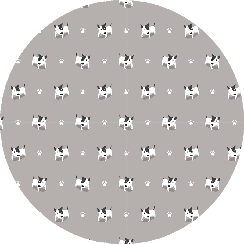 Cute puppy pattern animal mat - TenStickers