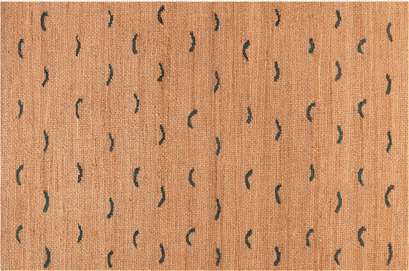 Jute beige imitation animal print rug - TenStickers