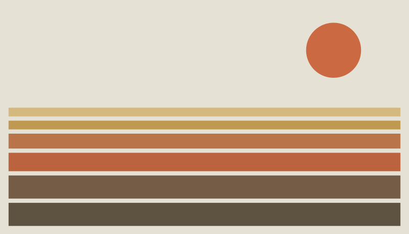 Sunset stripe pattern bedroom carpet - TenStickers