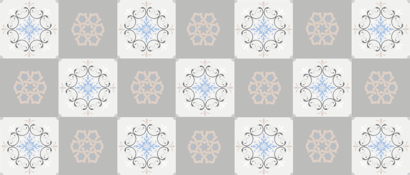 Sophisticated Textured Tiles tile carpet - TenStickers