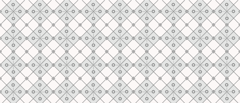 Grey geometry tile carpet - TenStickers