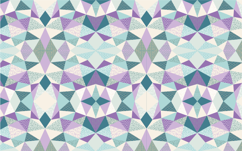 Colorful Geometry geometric rug - TenStickers