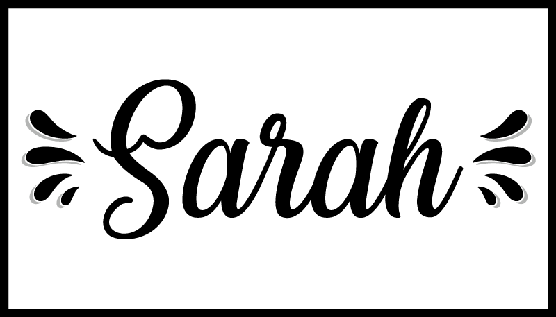 Black and white geometric living room rug - TenStickers