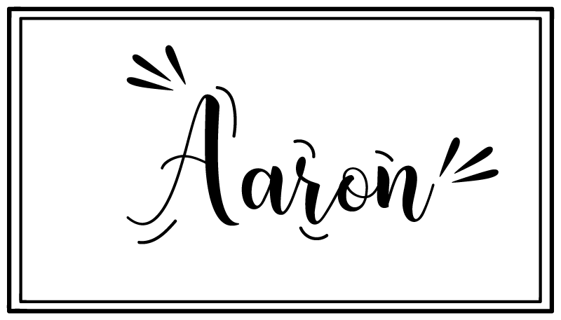 Minimalistic custom name bedroom carpet - TenStickers