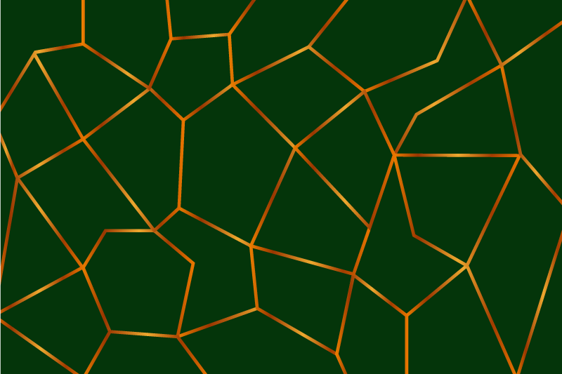 Marble rug with green geometric pattern - TenStickers