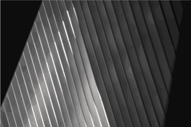 Sleek Striped Surface wood effect rug - TenStickers