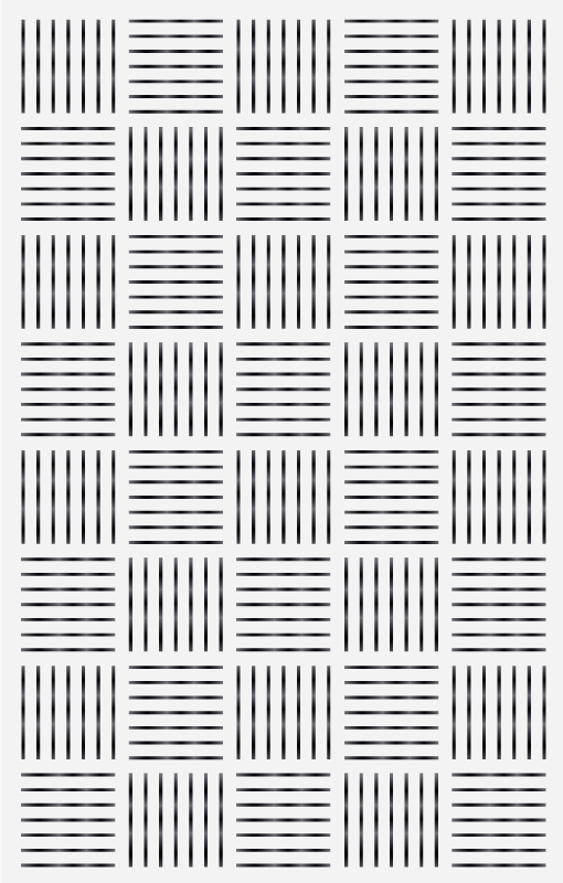Striped tile pattern kitchen mat - TenStickers