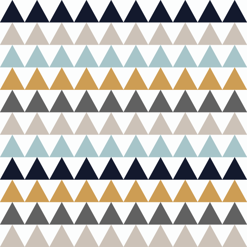 Triangular Pattern Effects geometric rug - TenStickers