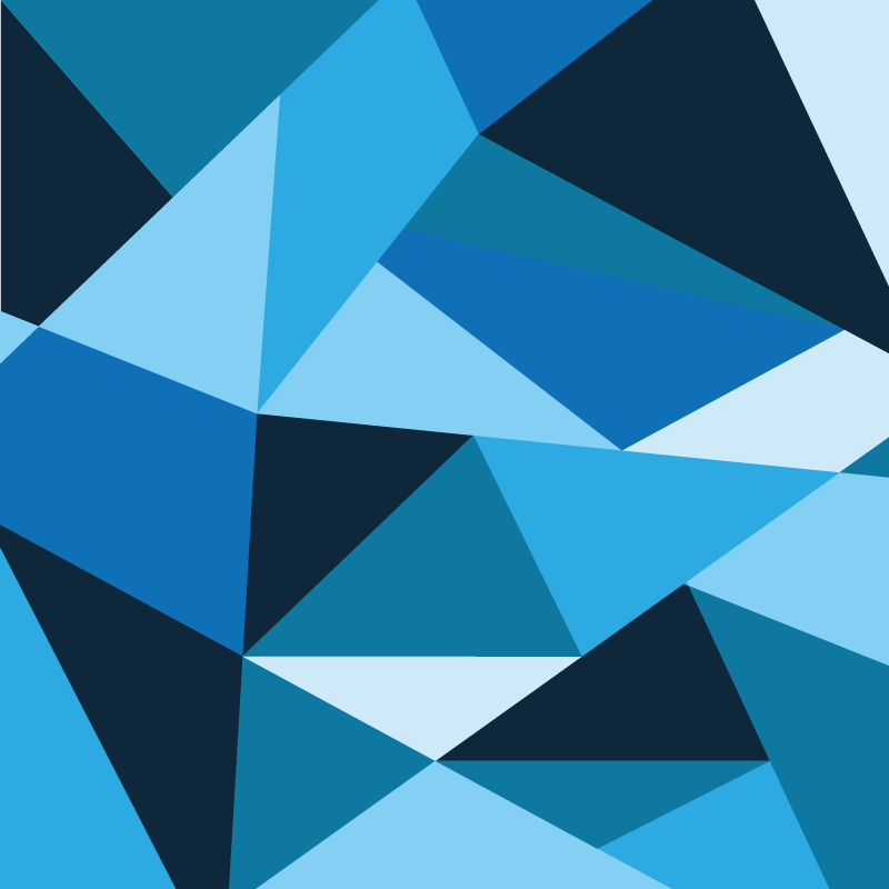 Triangular Blue Patterns geometric rug - TenStickers