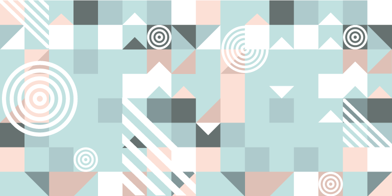 Abstract Motif geometric rug - TenStickers