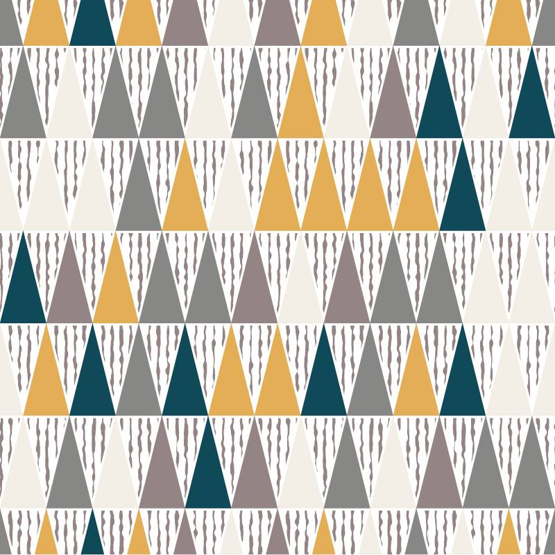 Triangular Hue Segments geometric rug - TenStickers