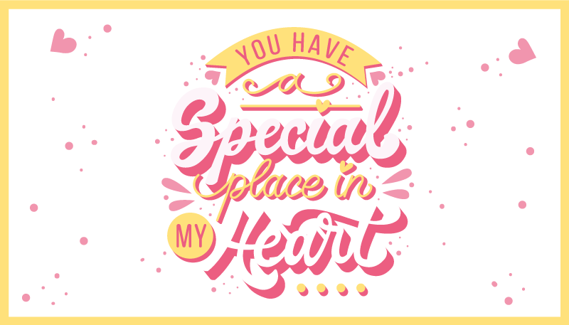 Special place in heart quote rug - TenStickers