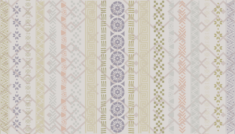 Geometric patterned kitchen mat - TenStickers