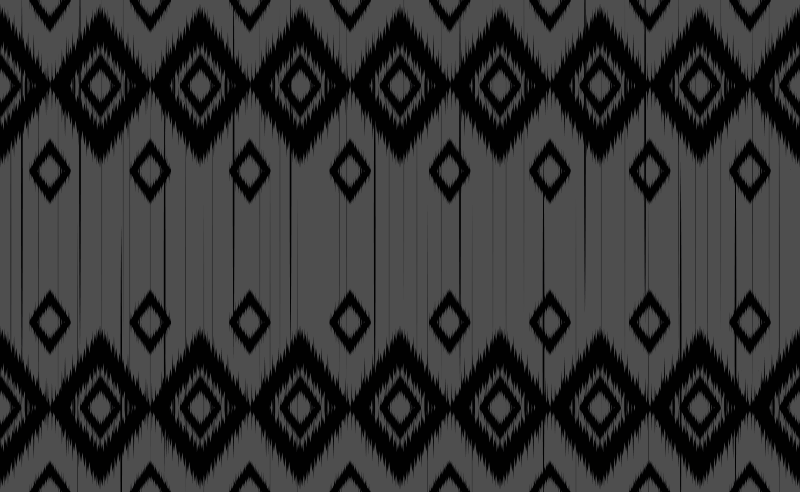 Black diamond design kitchen mat - TenStickers