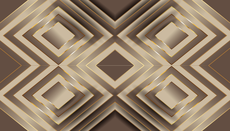 Elegant Geometric Composition kitchen vinyl mat - TenStickers