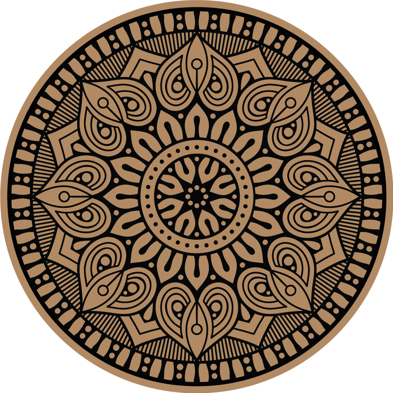 Mandala rug with elegant design - TenStickers