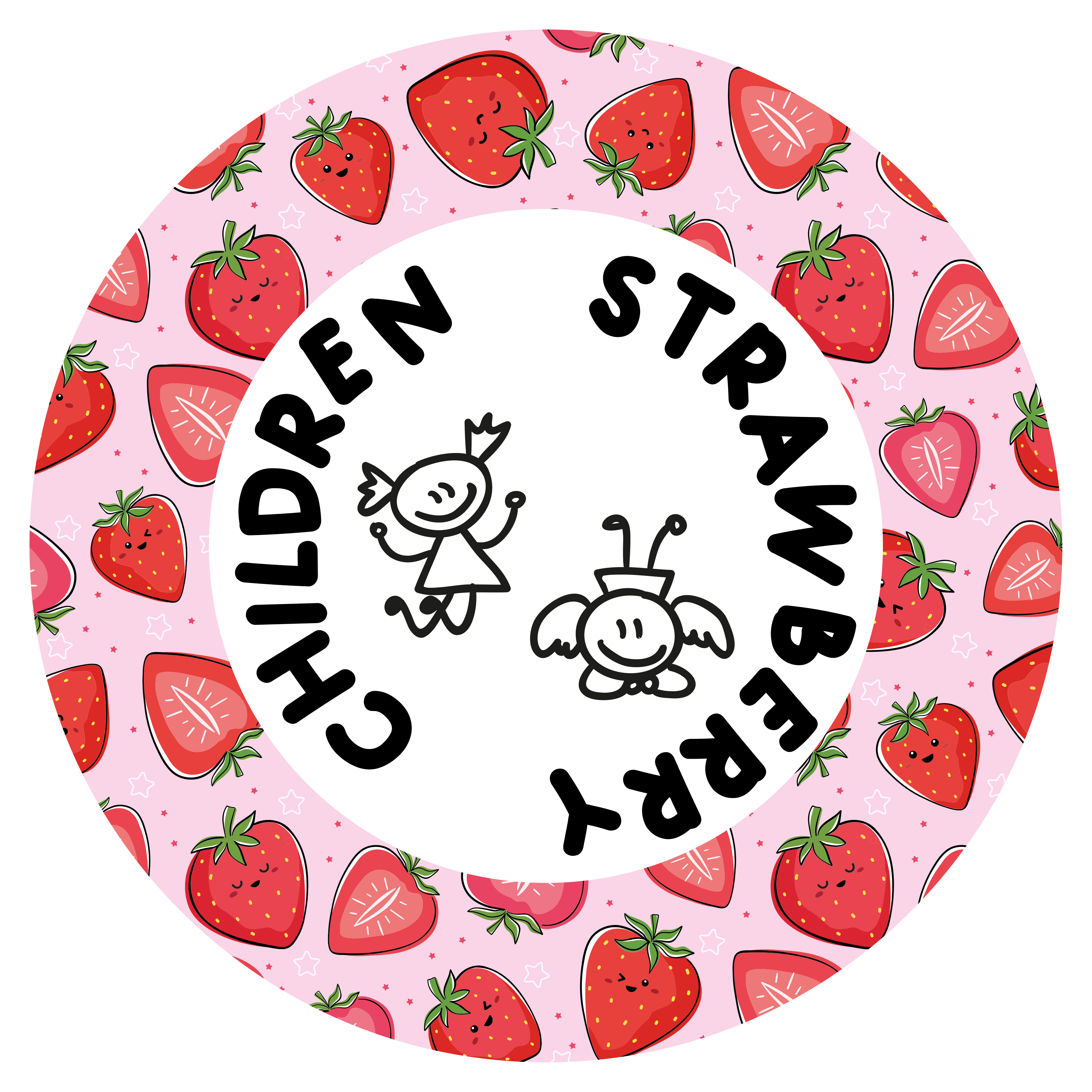 Strawberry and kids kitchen mat - TenStickers