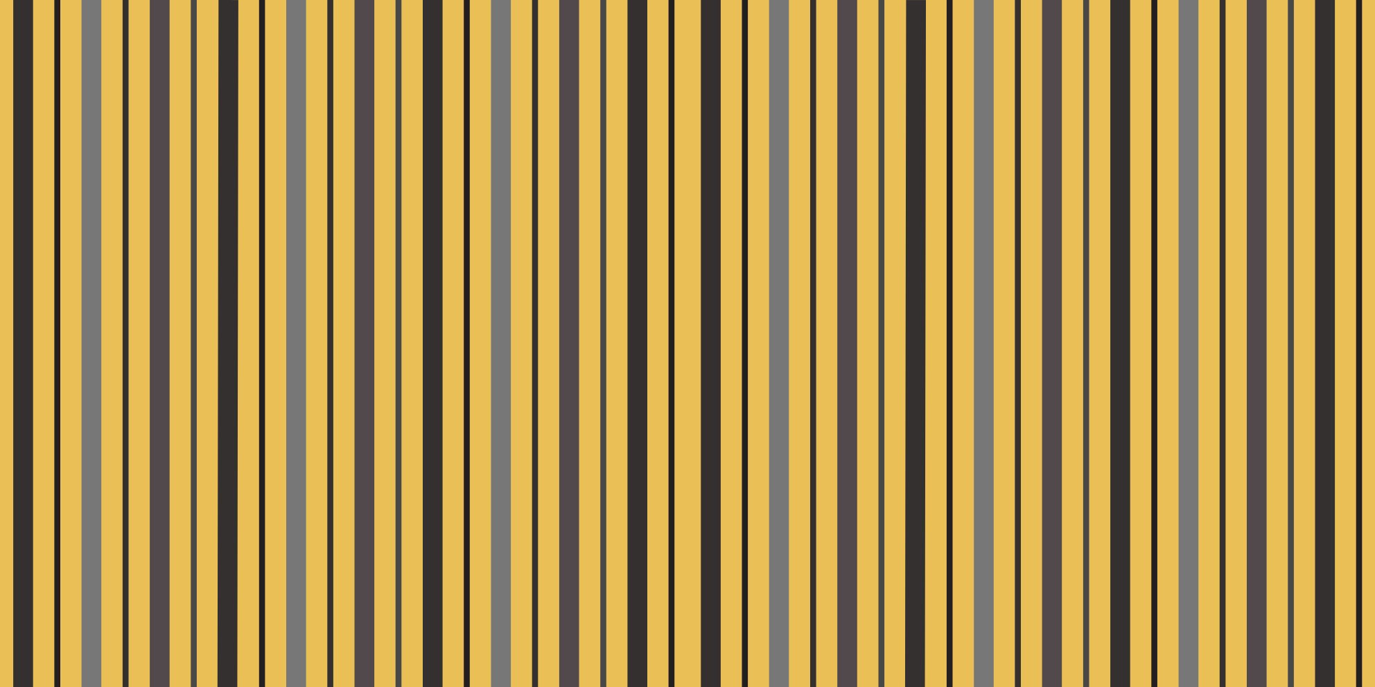 Vertical yellow pattern stripes rug - TenStickers