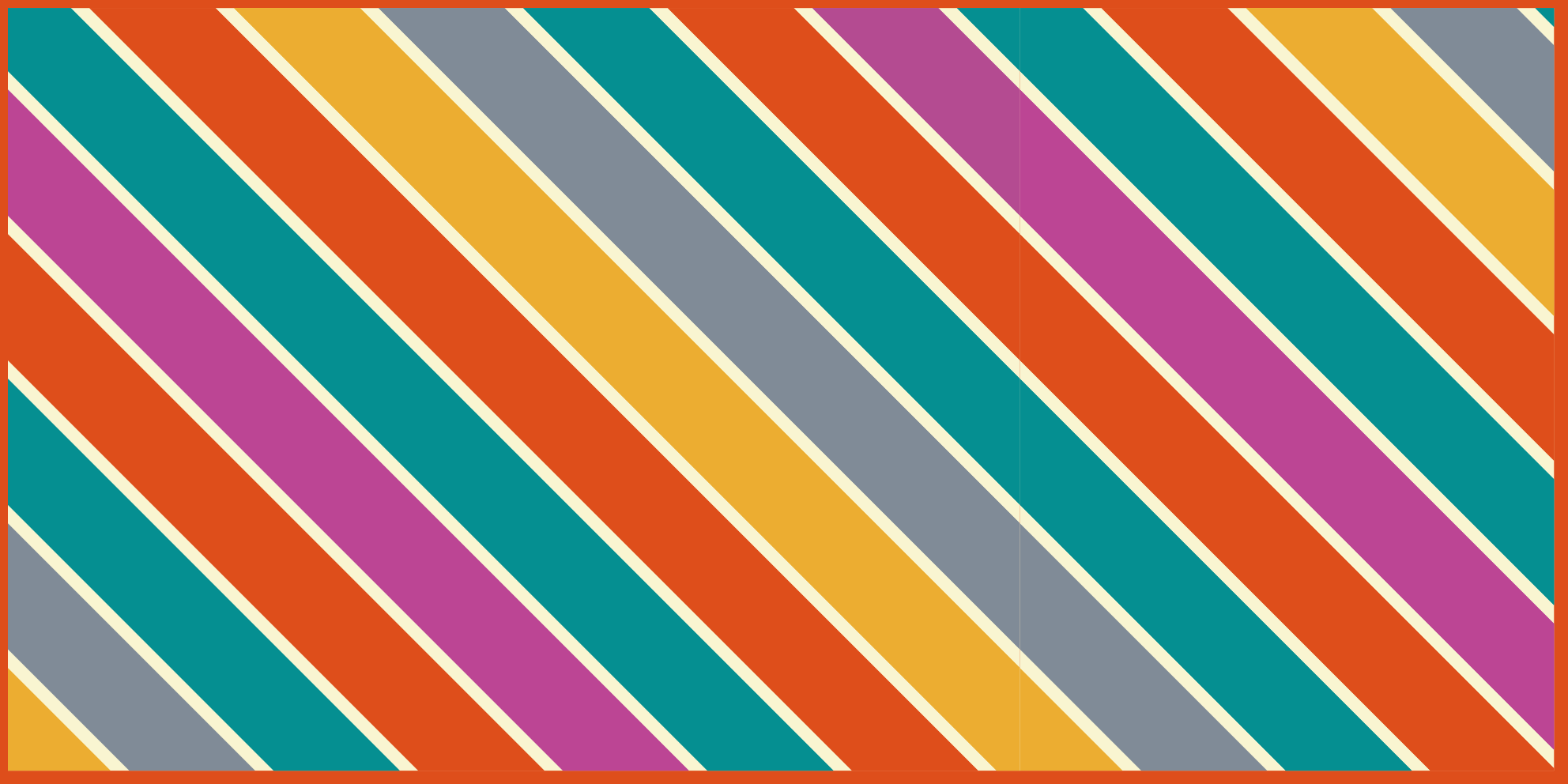 Colorful Striped Surface living room rug - TenStickers