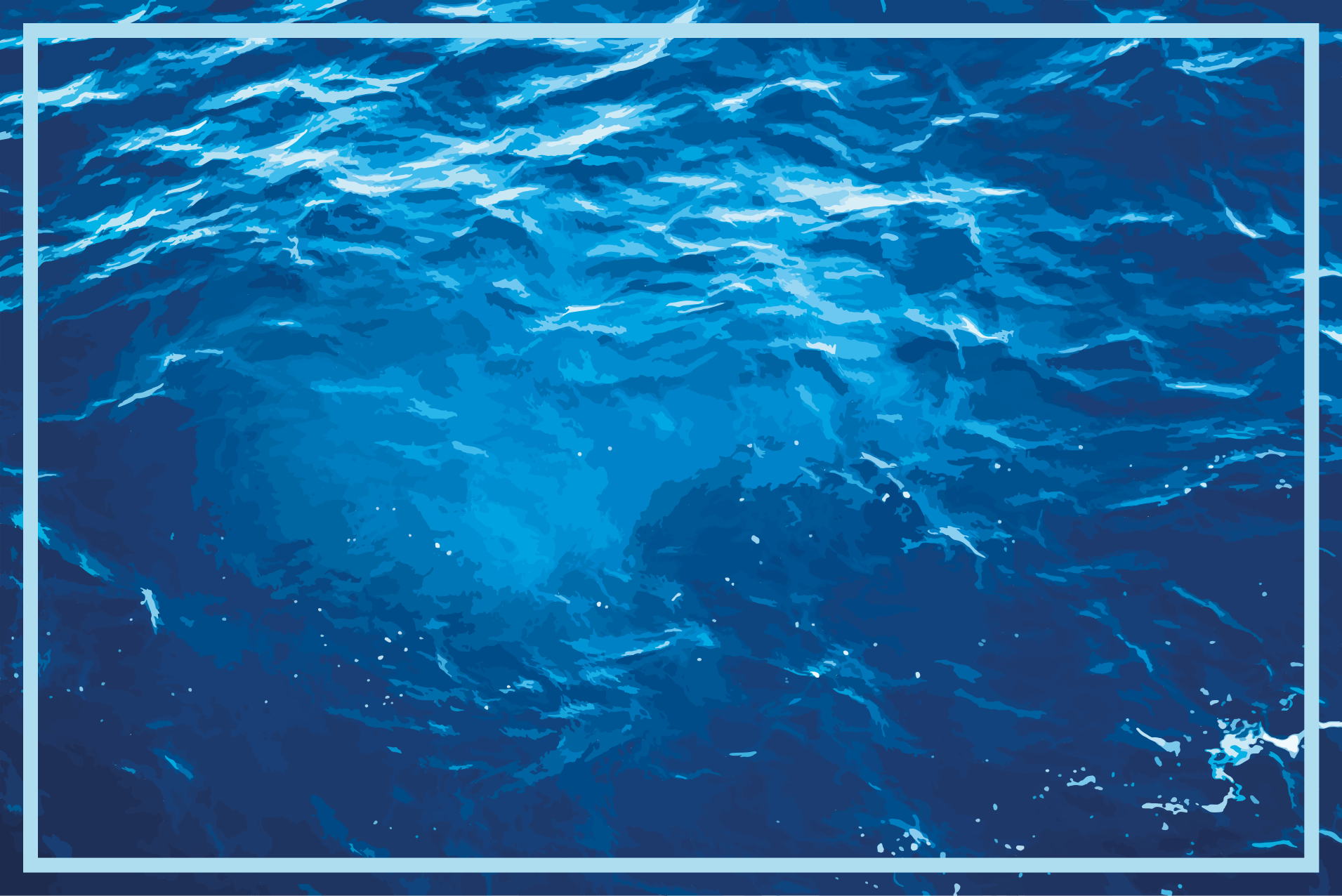 Realistic ocean waves texture rug - TenStickers