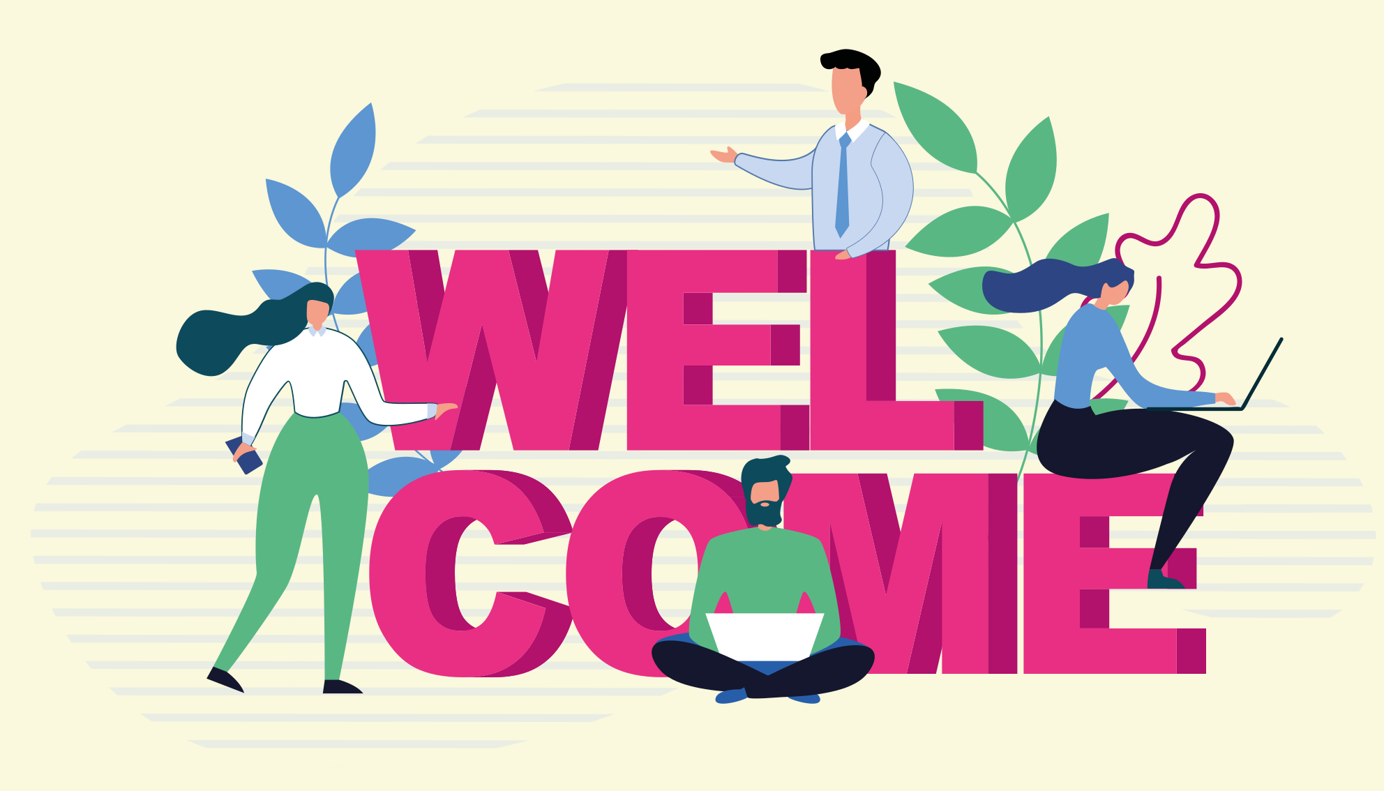 Professional welcome office carpet - TenStickers