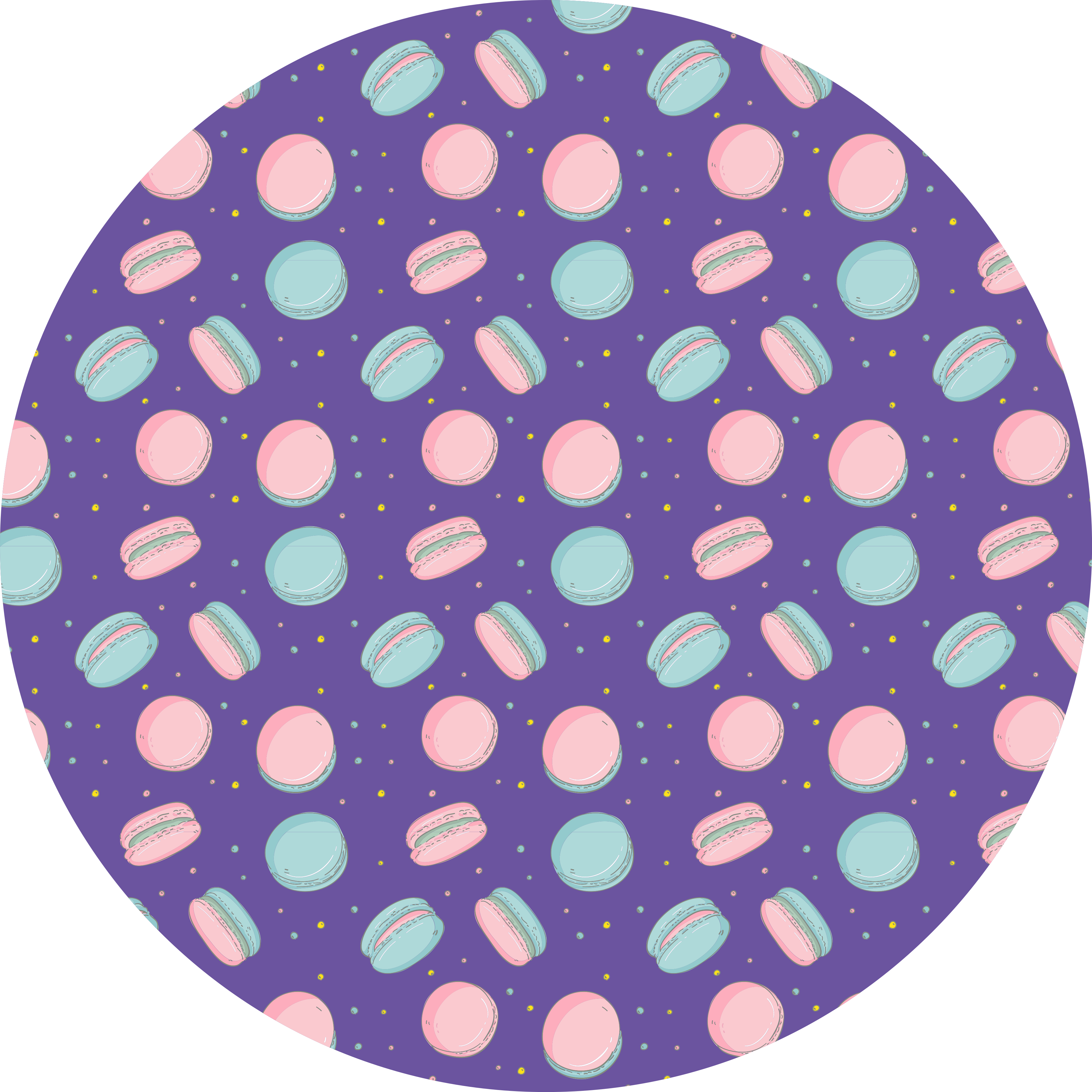 Colorful Macaron Pattern kids carpet - TenStickers