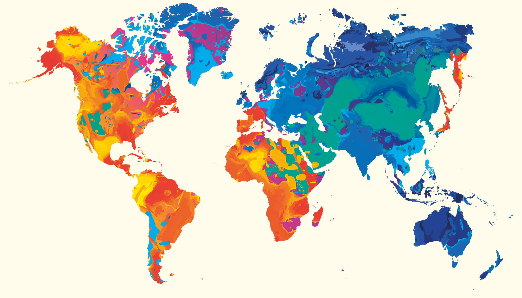 Map rug vivid global atlas - TenStickers