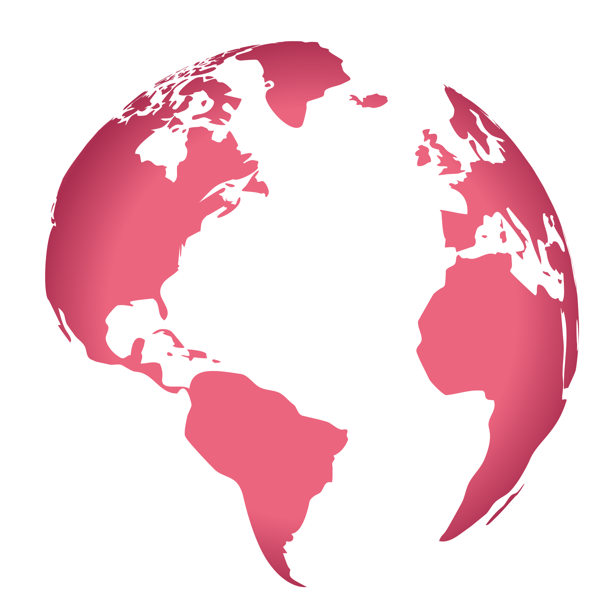 Map rug pink globe design - TenStickers