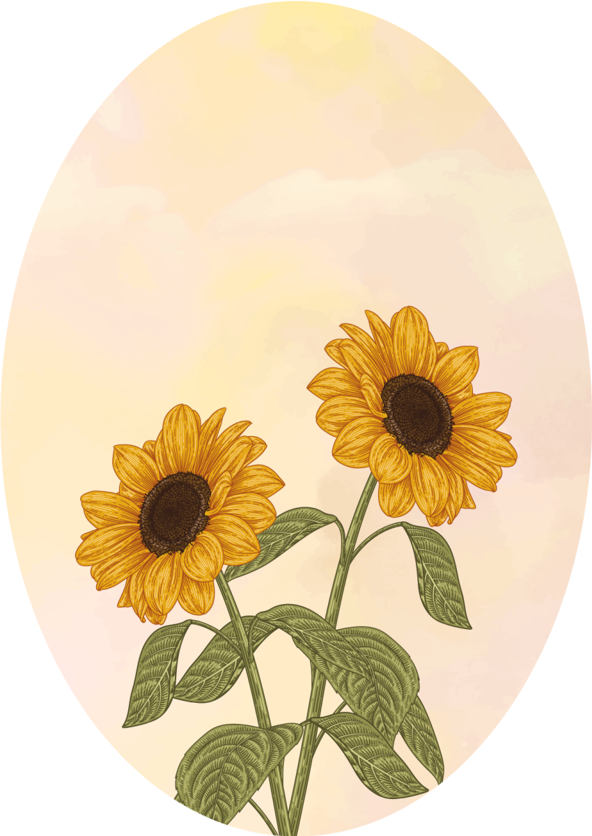 Sunflower Embrace floral rug - TenStickers