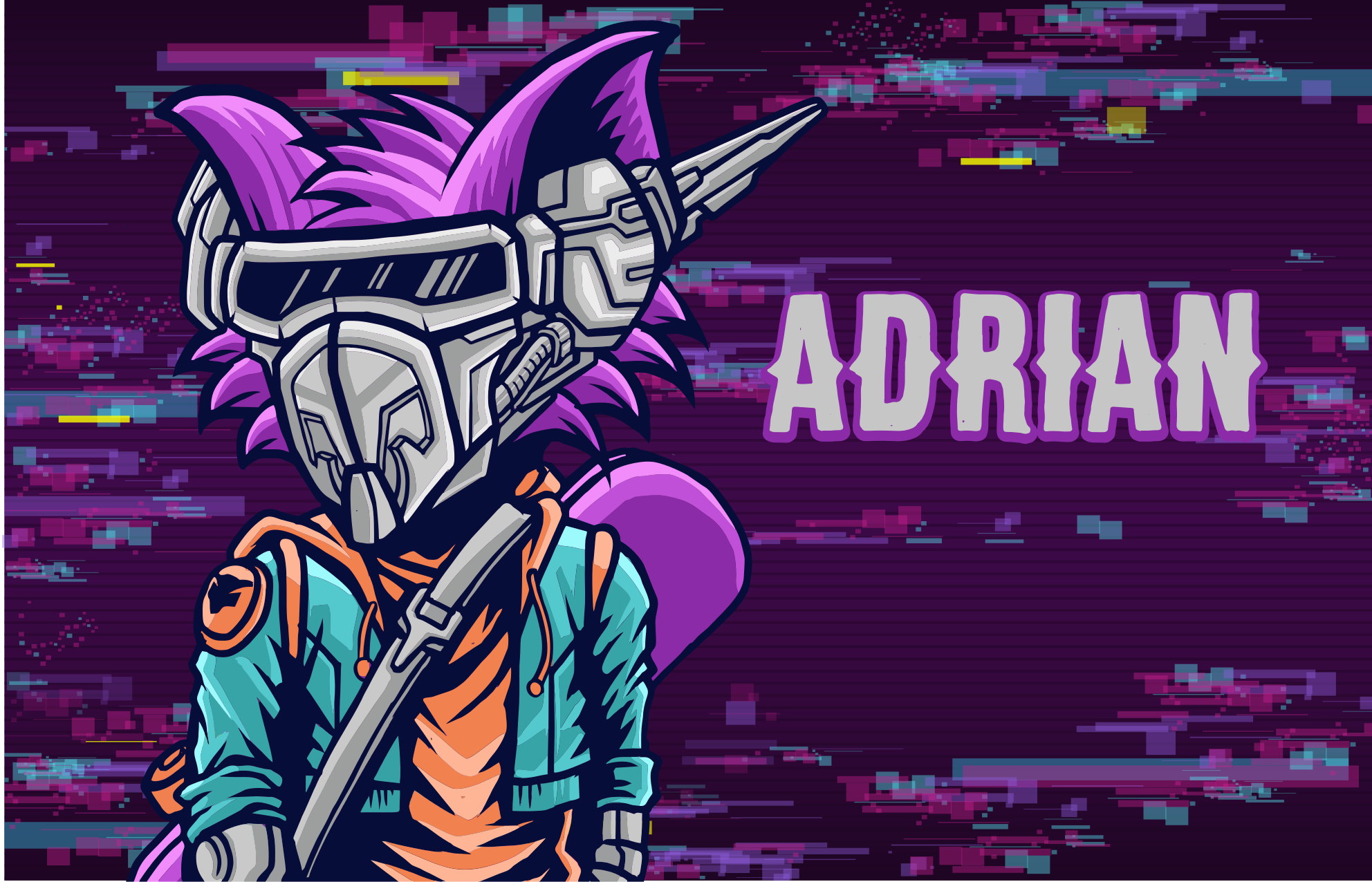 Videogame cat mask bedroom rug - TenStickers