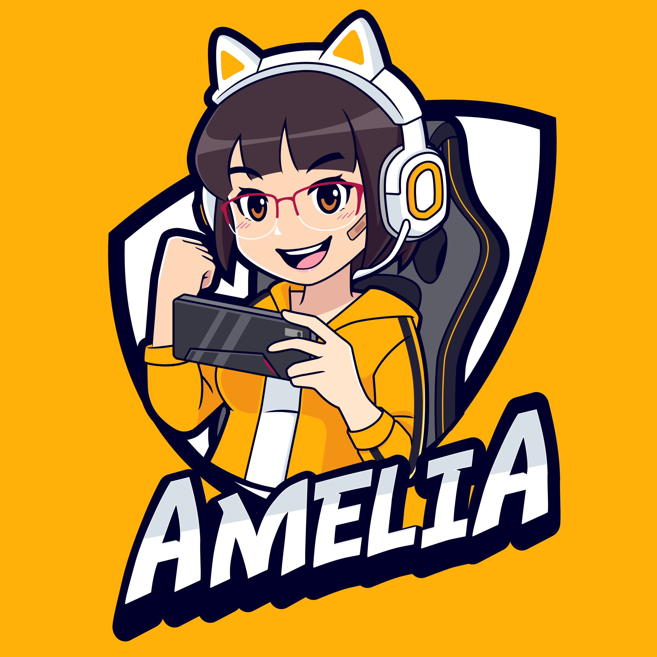 Custom gaming portrait teenage bedroom rug - TenStickers