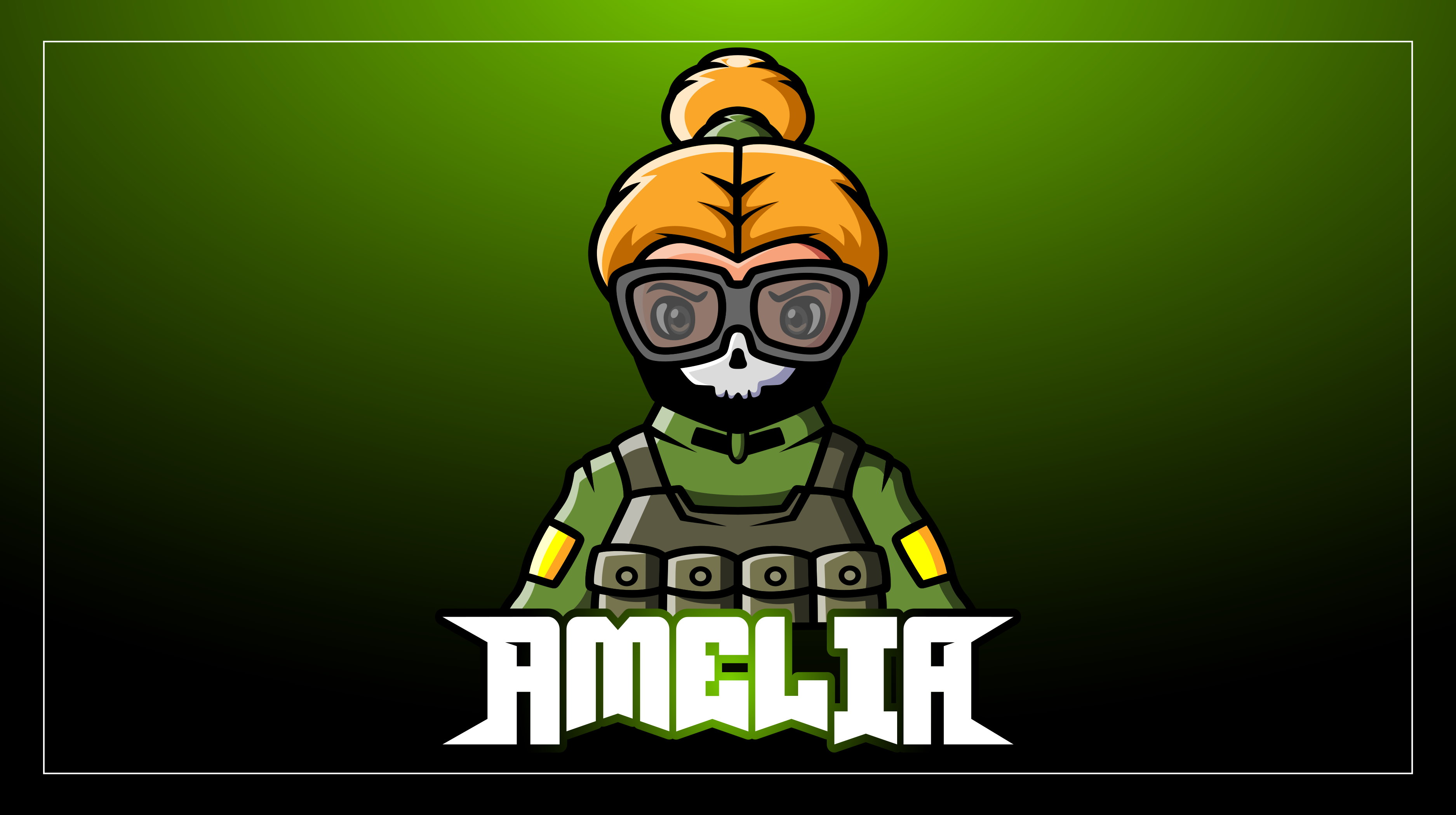 Woman soldier with name teenage bedroom rug - TenStickers