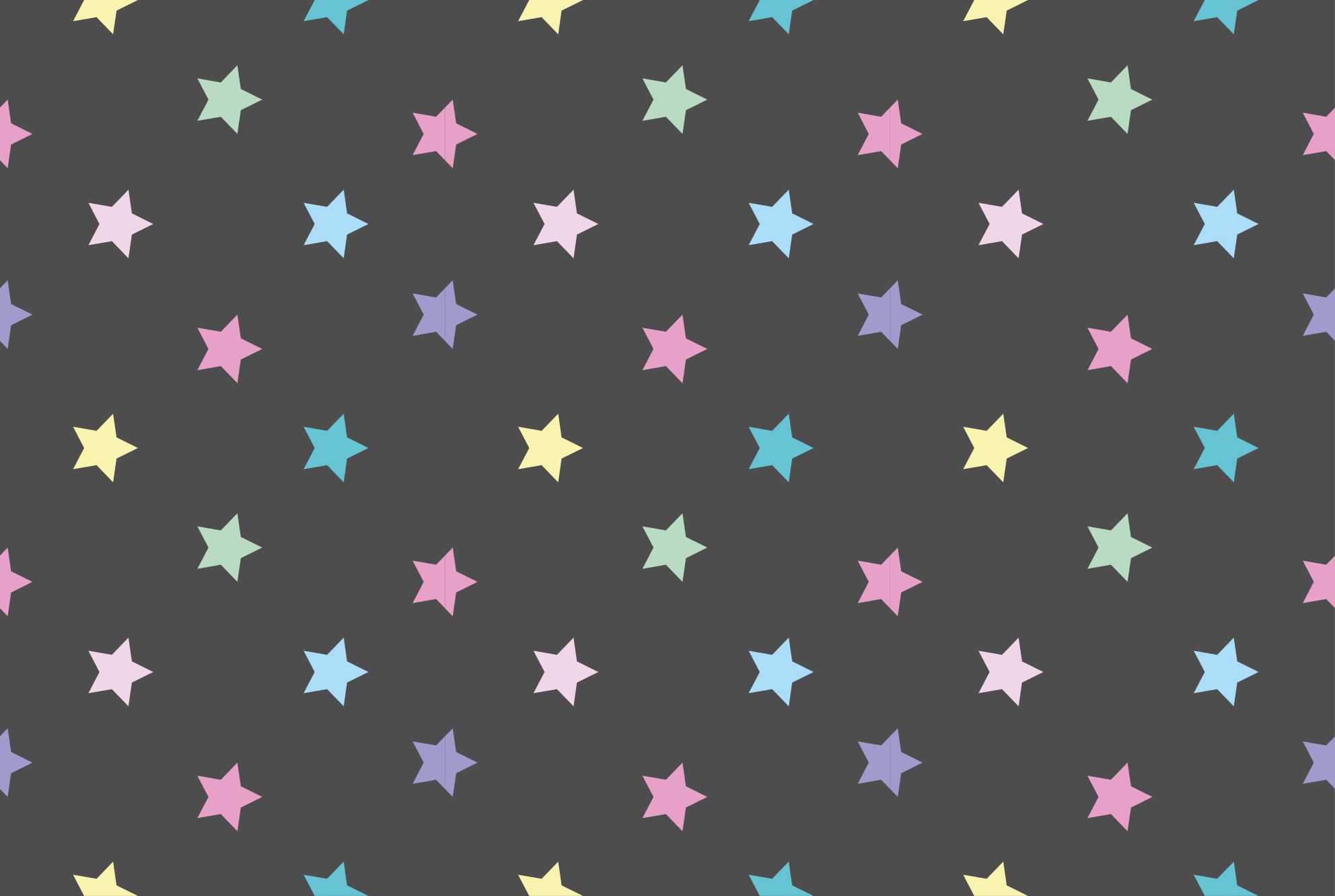 Colorful kids pattern star rug - TenStickers