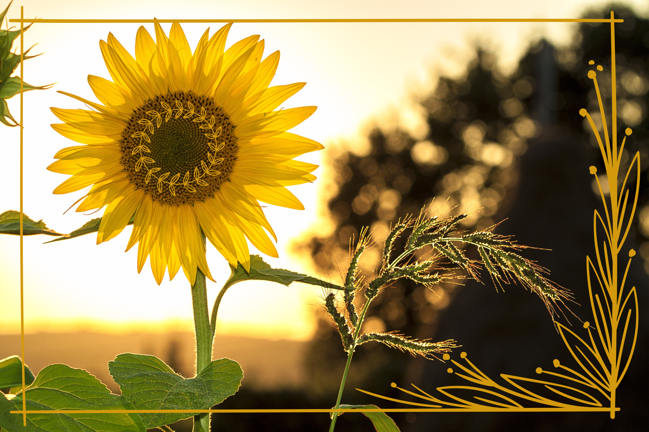 Sunflower Blossom floral rug - TenStickers