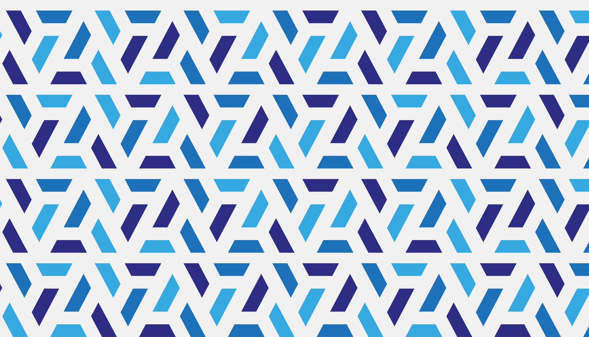 Blue patterned shapes geometric rug - TenStickers