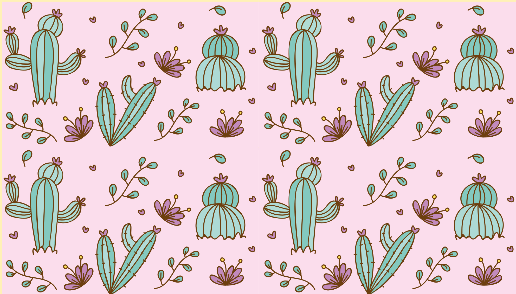 Floral rug with cactus flower design - TenStickers
