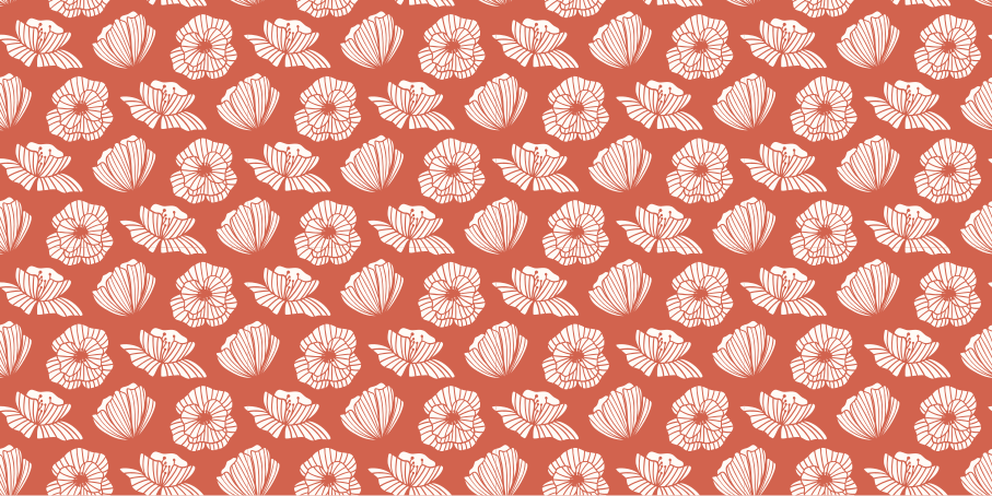 Botanical Component floral rug - TenStickers