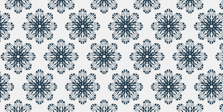 Intricate snowflake christmas rug - TenStickers